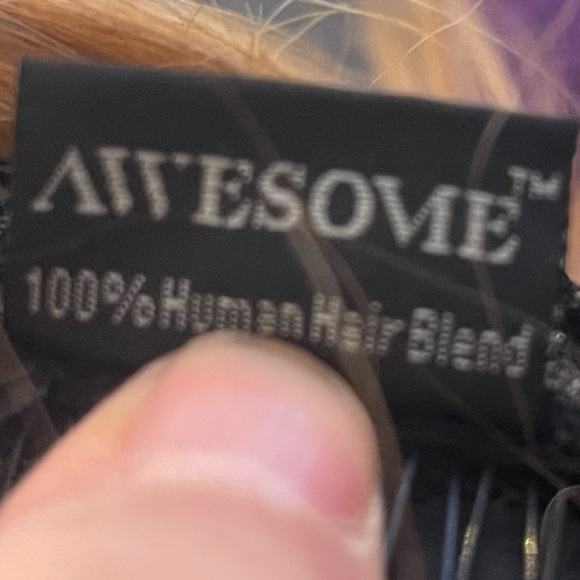 Long straight ombré wig with bangs 100% human hair BLEND must have ❤️ - Picture 15 of 15